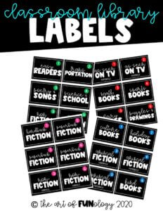 Classroom Library Labels_FREEBIE Cover