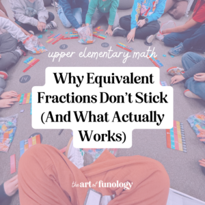 Blog post guide for how to teach equivalent fractions conceptually.