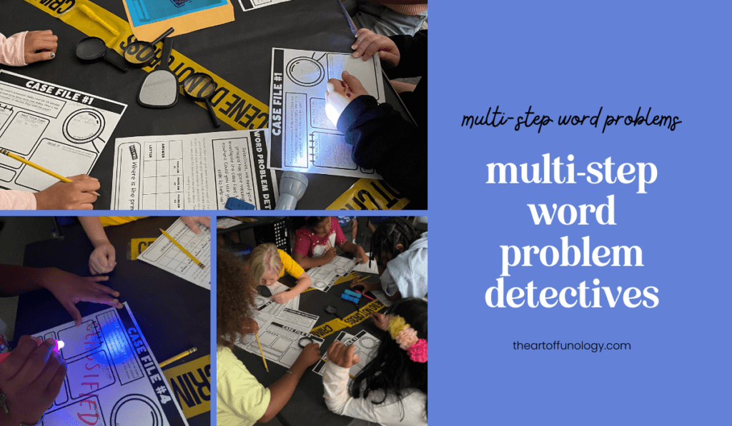 Preview of the Word Problem Detectives activity used in upper elementary math.